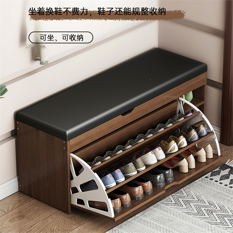 入户门口换鞋凳家用迪玛森可坐鞋柜坐凳一体鞋架软包坐垫玄关进门穿鞋