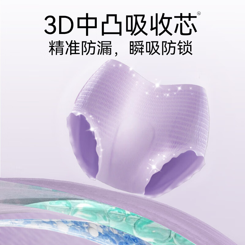 自由点安睡裤益生菌安心裤夜用裤型卫生巾M-L码 20条 臀围80-105cm[品牌直供 安心品质]高清大图