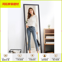 苏宁放心购卧室全身镜子贴墙穿衣镜家用立体式壁挂落地镜女生服装店大试衣镜新款简约