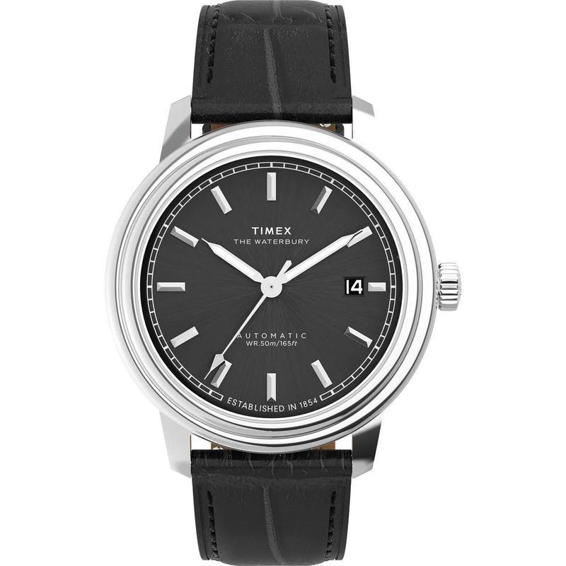 Timex/天美时复古机械风自动腕表黑盘橄榄绿NATO表带中性款