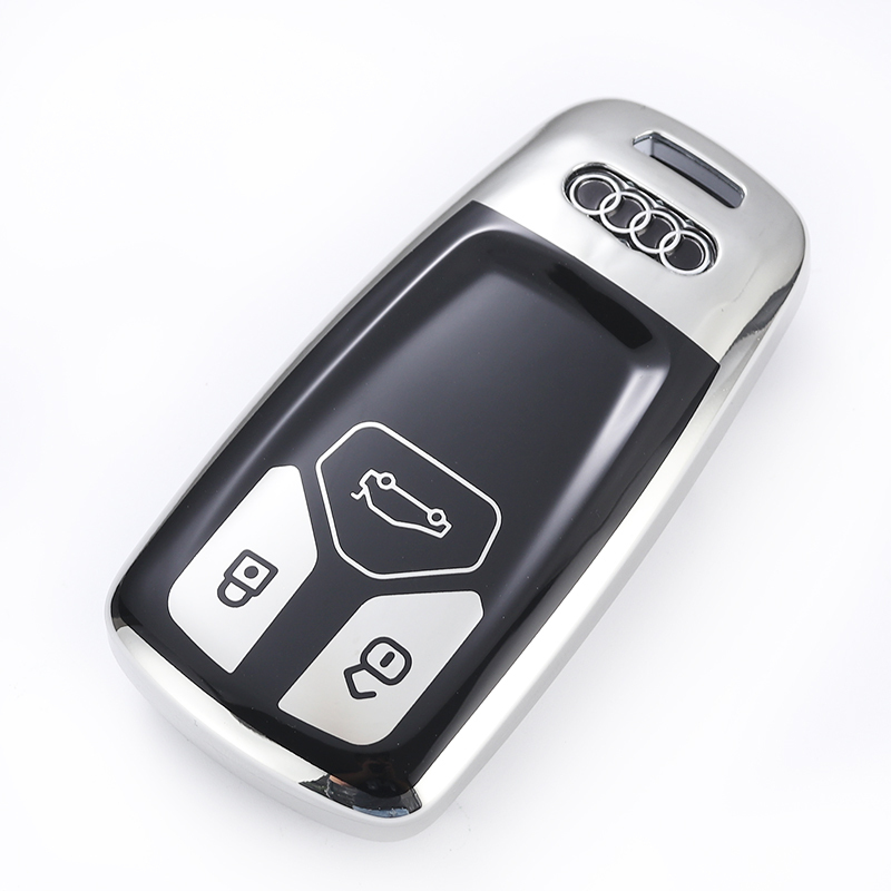 敬平适用奥迪a4l钥匙套q7新款q5l钥匙扣a5汽车男女奥迪tt钥匙壳 奥迪b