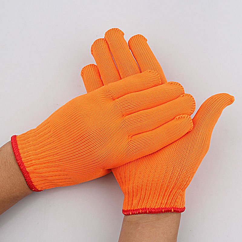 优质黄尼龙劳保手套300克12双