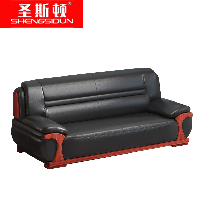 圣斯顿HF9051-3-1三人位西皮沙发2200*830*820mm(单位:张)黑色