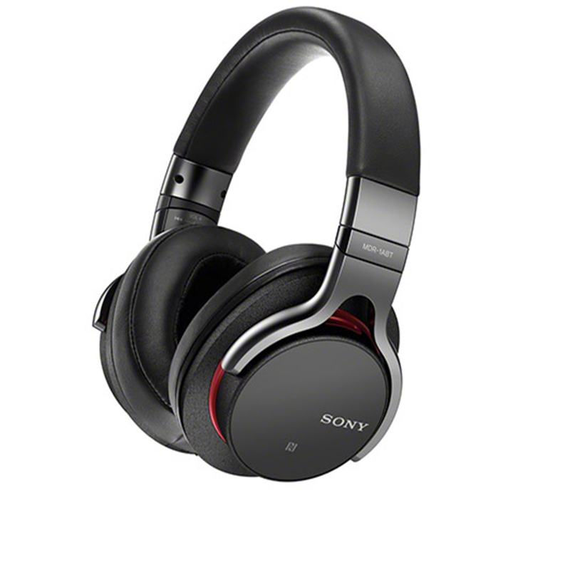 索尼(SONY) 触控高品质无线立体声耳机 MDR-1ABT(黑色) 可折叠耳罩 头戴式 NFC 蓝牙耳机