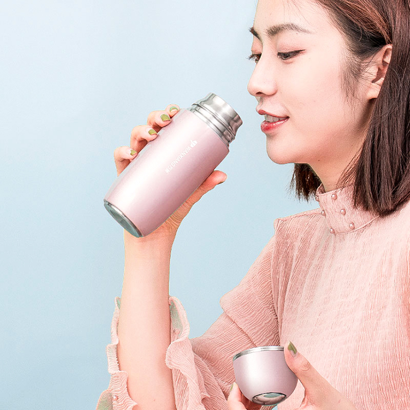 万象F56L糖豆系列保温杯保冷杯 女士轻量杯车载女神杯男女学生水杯礼盒装