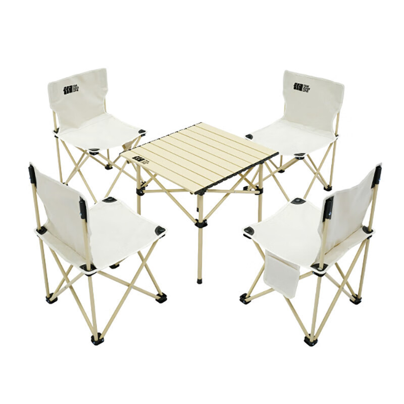 探险者(TANXIANZHE) 户外露营桌椅套装 折叠桌椅套装 TXZ-0520 方桌4椅