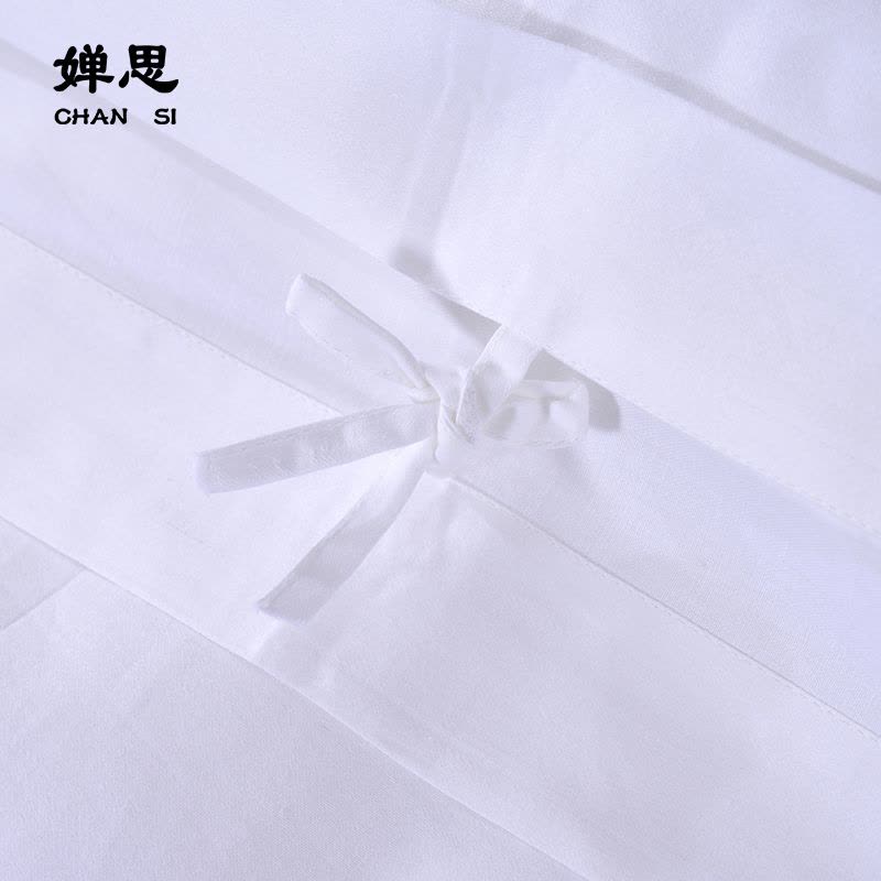婵思 60*80S喷气全棉贡缎纯白被套定做款图片