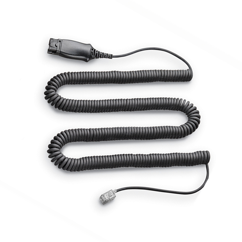 缤特力(Plantronics) HIS 话务耳机线 电话机延长线(单位:根)黑色
