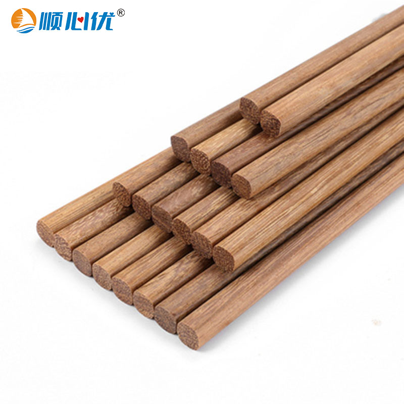 顺心优 实木筷子 铁木筷10双装/盒高清大图
