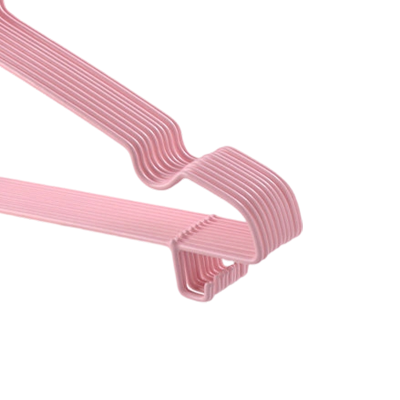 LONMATE 成人衣架加粗(凹槽带底钩)40cm-5个一组高清大图