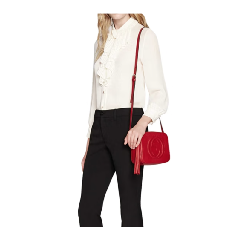 gucci古驰sohologo流苏小方包单肩斜挎包308364a7m0g6523