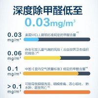 AO史密斯 新房除甲醛净化器 空气净化器 专利甲醛精确数显 家用型KJ490F-B11-PF