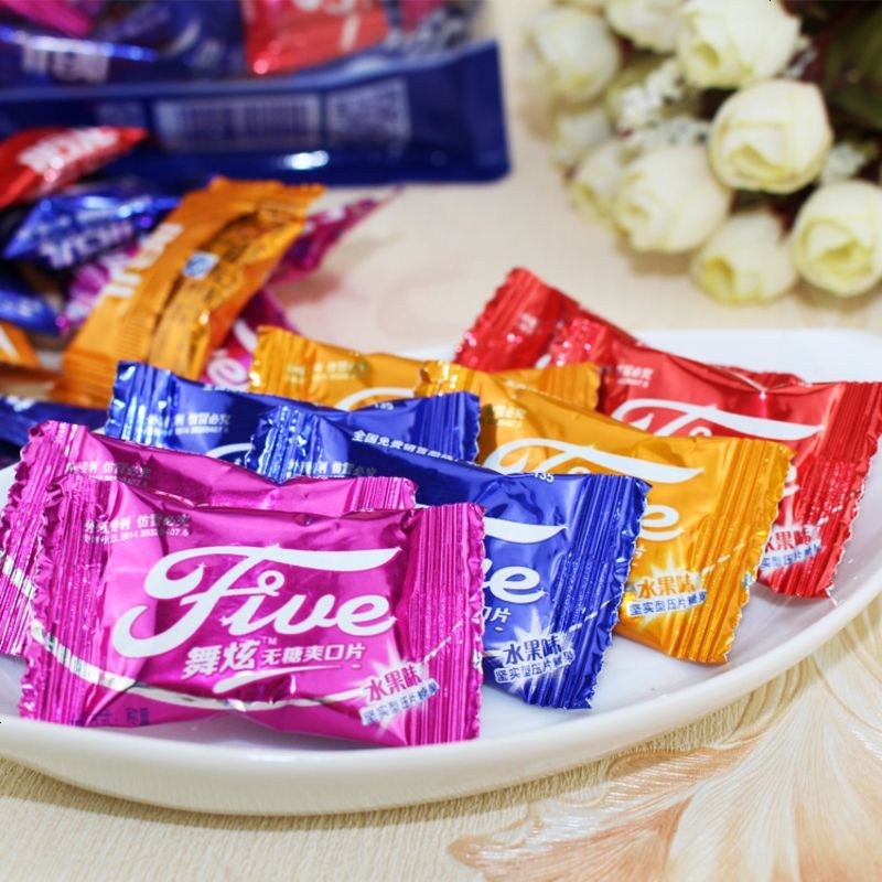 香港哈儿舞炫无糖爽口片糖果压片糖儿童水果糖果清凉糖薄荷糖装