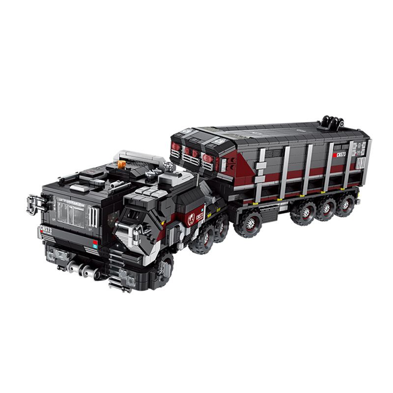 兼容乐高军事流浪地球cn17111火石运输装载车潘洛斯拼装积木玩具潘