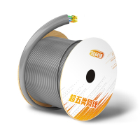 领柯捷 LKJ-WX07 305.00米/箱 0.50mm 超五类4对单屏蔽 网线 （计价单位：箱） 灰色
