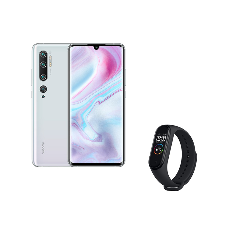 小米CC9 Pro 8GB+256GB 冰雪极光+小米手环4 石墨黑 XMSH07HM