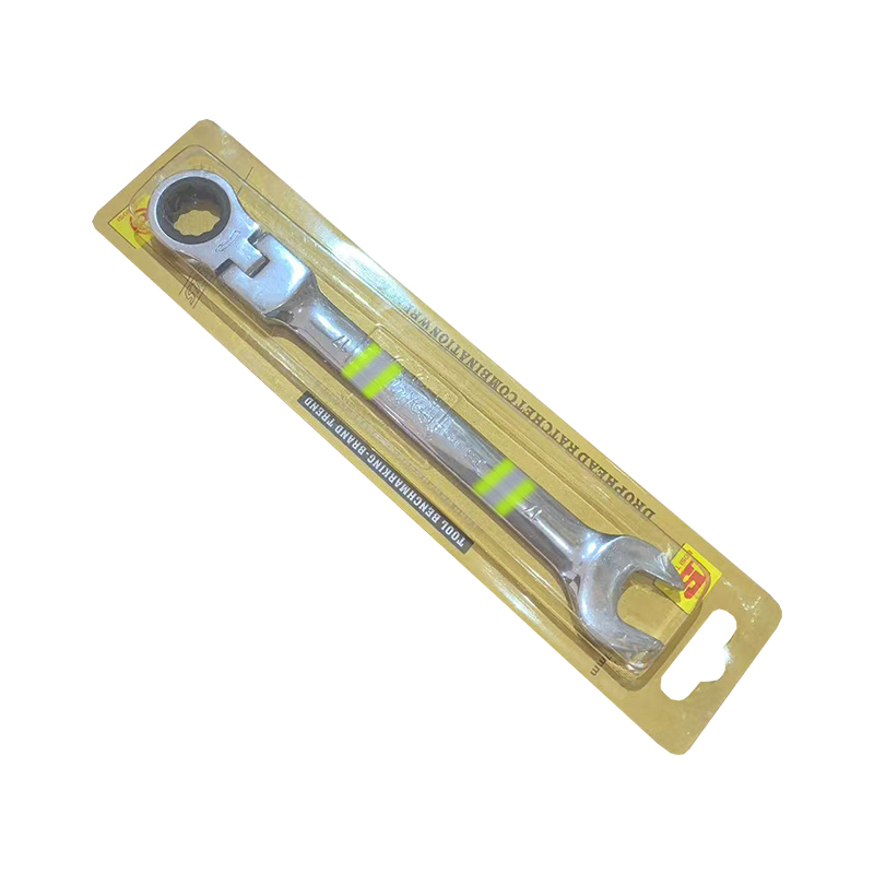 波斯(BOSI) 荧光系列活动头棘轮两用扳手 17mm 把高清大图