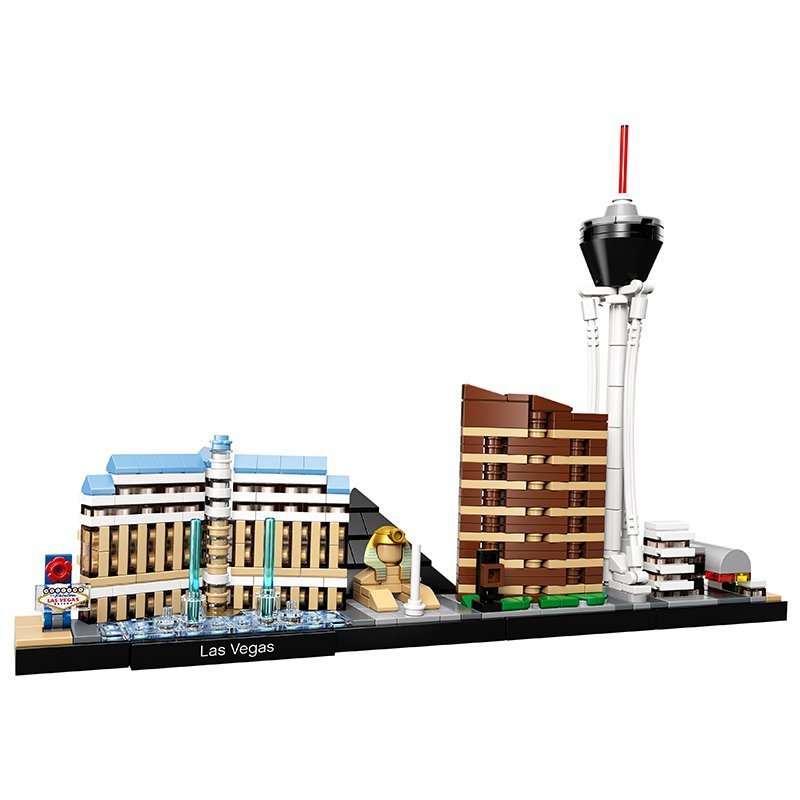 乐高(LEGO)建筑街景系列 拉斯韦加斯天际线 21047 儿童塑料积木玩具501块 12岁以上