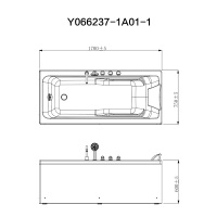 JOMOO九牧 亚克力材质 ≈1.5m欧式浴缸家用卫生间小户型浴池浴缸1.4-1.7米 Y066系列