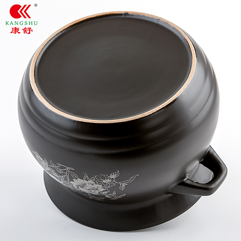 康舒砂锅炖锅耐高温瓦罐汤煲陶瓷小沙锅煲汤锅家用明火燃气汤锅2.