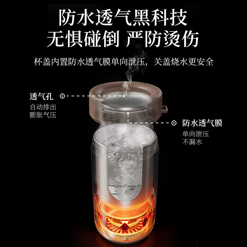 卡蛙便携电热水杯高清大图