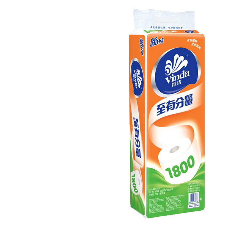 维达卷纸巾180克g有芯卷筒纸 至有分量卫生纸餐巾纸面巾纸V4081