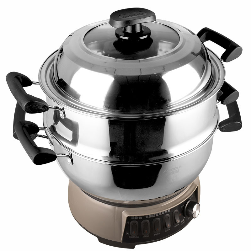 澳柯玛多用锅 电热锅adg-34y101-6升大容量,5位开关灯档位功率任意