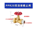 许工(XUGONG) 东岑热熔PPR双活接铜截止阀PE水截门闸阀4分6分自来水管阀门开关 PPR20 单位 个