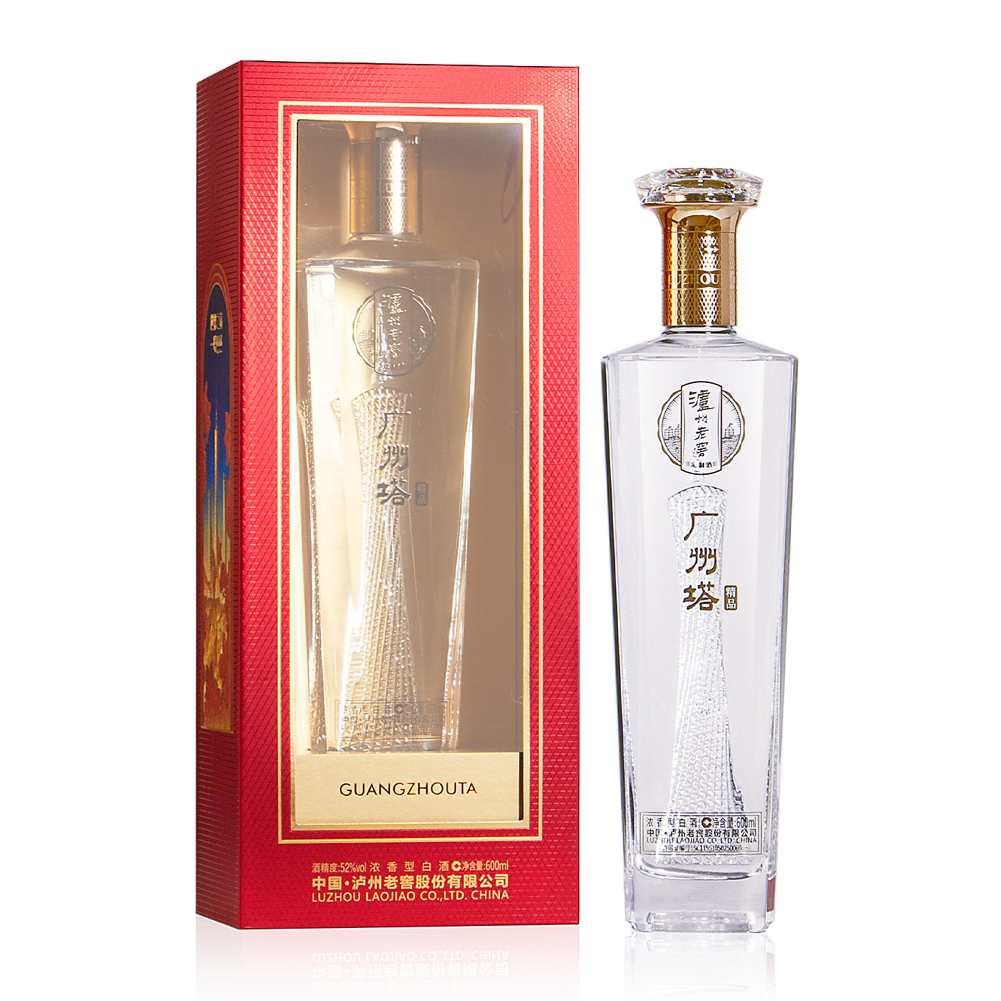 泸州老窖 广州塔精品 52度600ml*1瓶 浓香型白酒