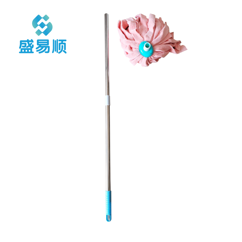 盛易顺 毛巾布拖把 不锈钢杆 把