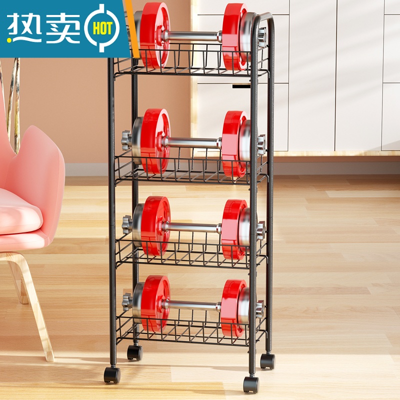 XIANCAI厨房置物架落地移动小推车卧室储物收纳器多层收纳书架零食宿舍高清大图