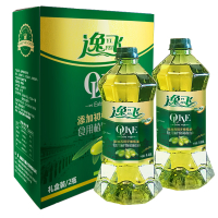 逸飞 橄榄调和油礼盒1.8L*2瓶 食用油