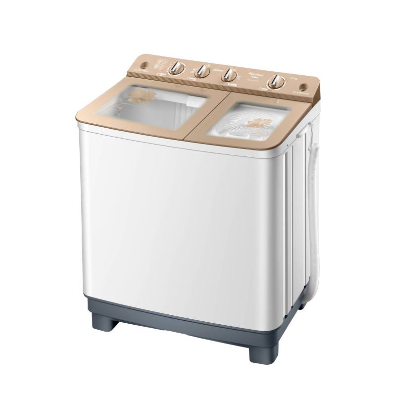 新品荣事达双桶洗衣机xpb90962gkr透明印花香槟金