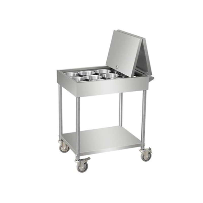 企采严选 不锈钢调料车商用厨房调料台餐车手推车调料架收纳架简易调味车640*480*800高清大图