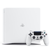 索尼（SONY）PS4 slim1TB港版 游戏主机 体感游戏机 家用游戏机 支持VR设备 白色