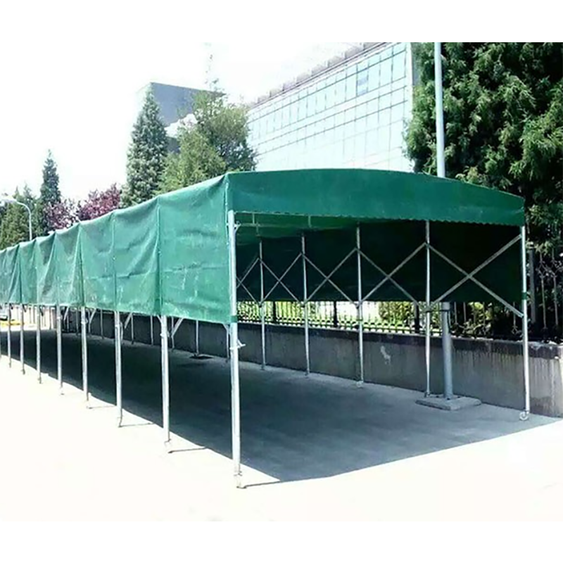 大型推拉蓬移动仓库棚户外遮阳活动推拉棚收缩帐篷
