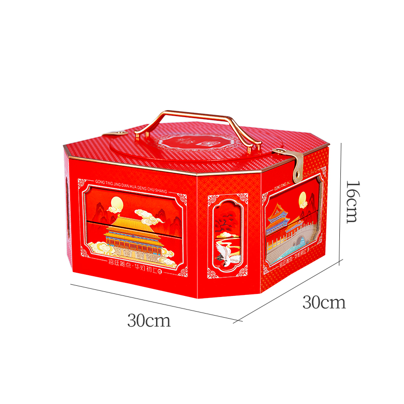 臻味&上新了故宫-1231g宫廷菁点·华灯初上礼盒6种坚果3种果干4款糕点赏故宫风华高清大图