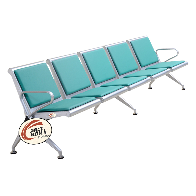 韶迈 连排椅 皮垫五人 张高清大图