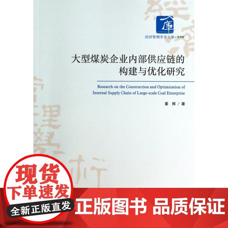 大型煤炭企业内部供应链的构建与优化研究/经济管理学术文库高清大图