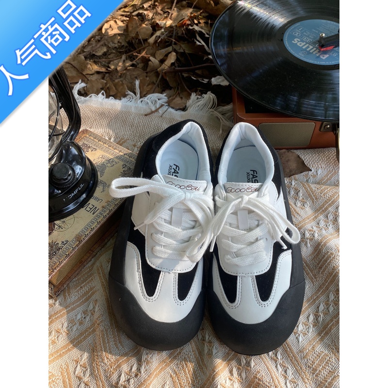 SUNTEK 日系厚底丑萌大头鞋女2023夏新款透气百搭帆布学生小白头高清大图