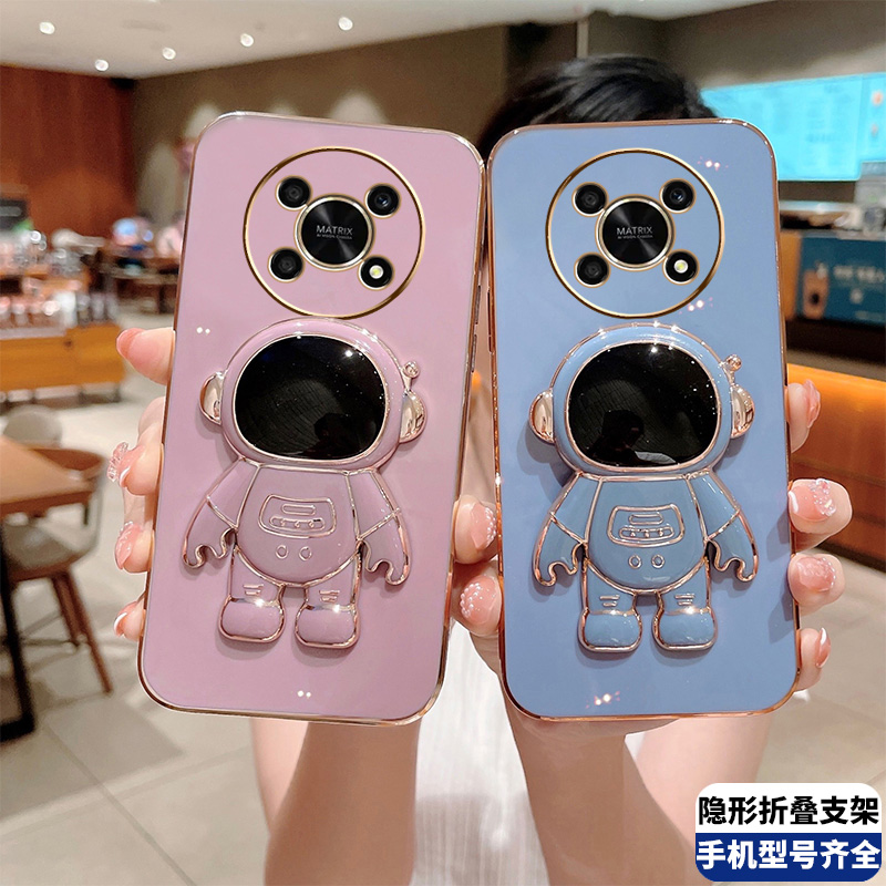 VMONN适用华为荣耀X30手机壳太空人支架宇航员隐形折叠ANY-AN00新款5G全包防摔软胶保护套honorx30亮面高清大图
