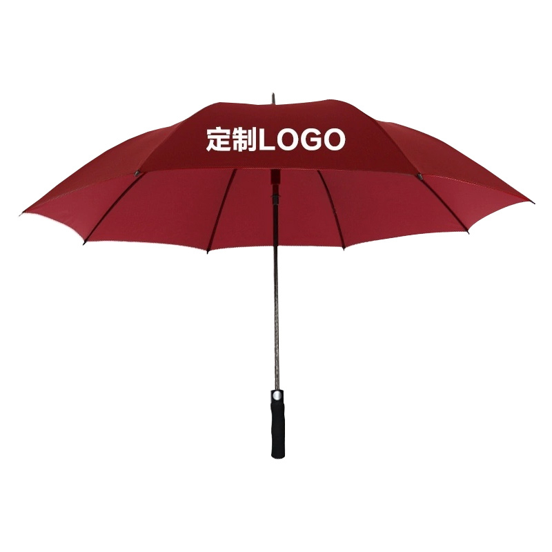 翌嘉 YJ5081602 全纤维单层雨伞 可定制logo可印图案 酒红色 伞直径115cm 10把起订