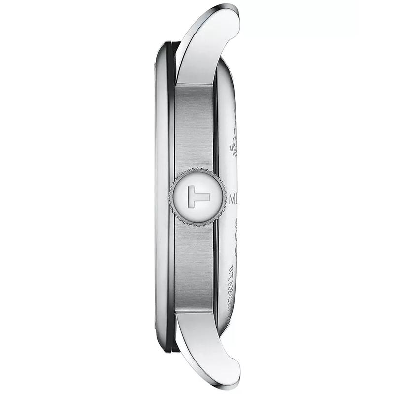 Tissot天梭男士mm自动机械腕表 绿色表盘不需电池不易损坏高清大图