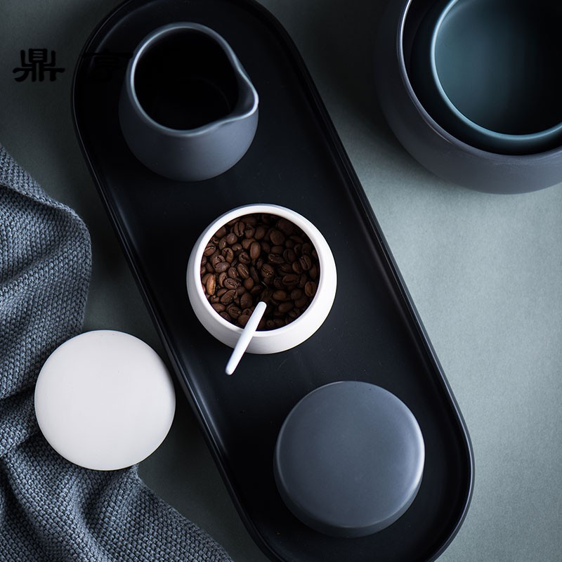 鼎亨下午茶茶具套装家用茶杯北欧式小咖啡杯套装简约陶瓷咖啡