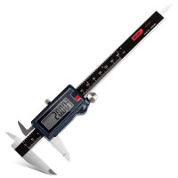 得力(deli)数显卡尺专业IP67(红)150mmDL313150