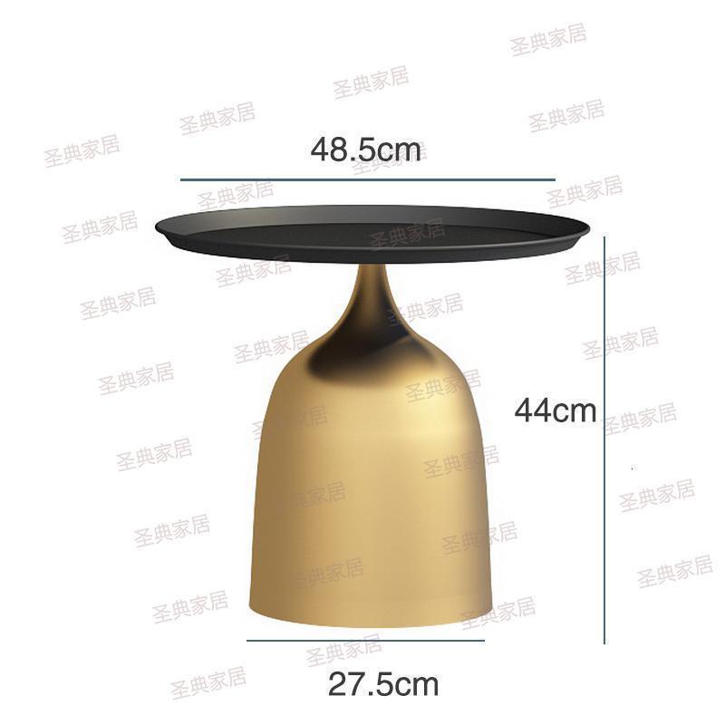 森美人北欧创意边几简约现代客厅沙发小茶几边柜圆形铁艺角几小圆桌