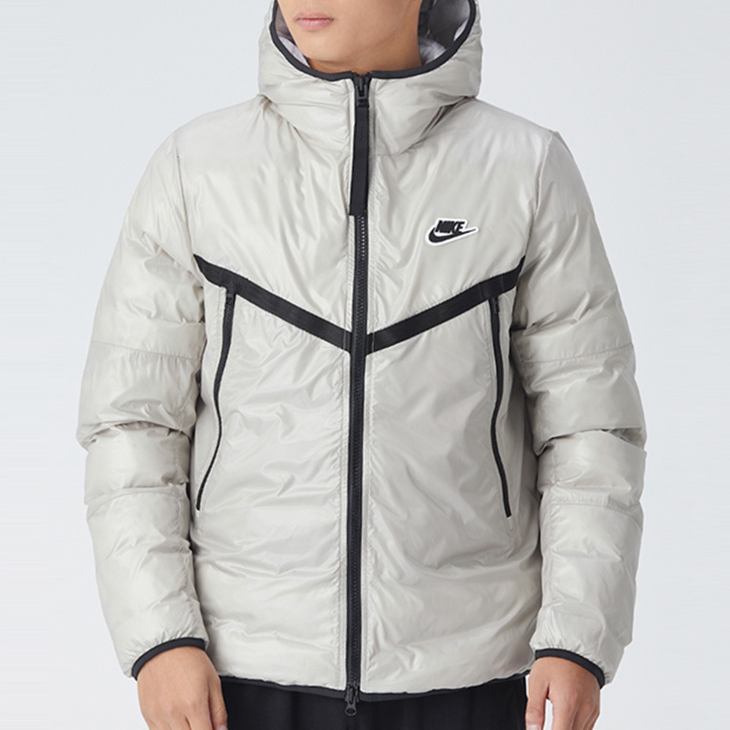 nike耐克棉衣男2021秋冬新款防风保暖连帽棉服运动外套cz1509视频