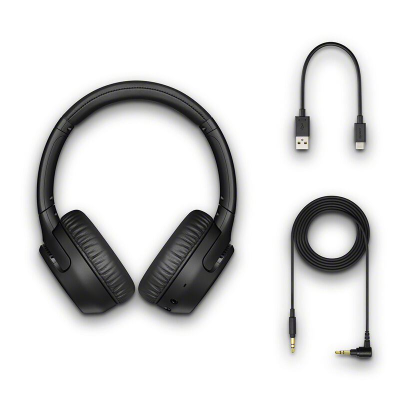 索尼（SONY）WH-XB700 重低音无线耳机 头戴式 蓝牙立体声 黑色
