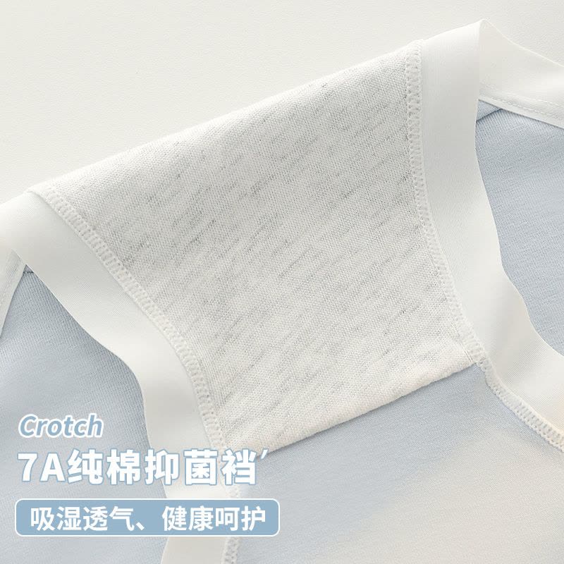 浪莎少女生内裤女士纯棉抗菌2025新款甜美棉无痕中腰三角短裤图片