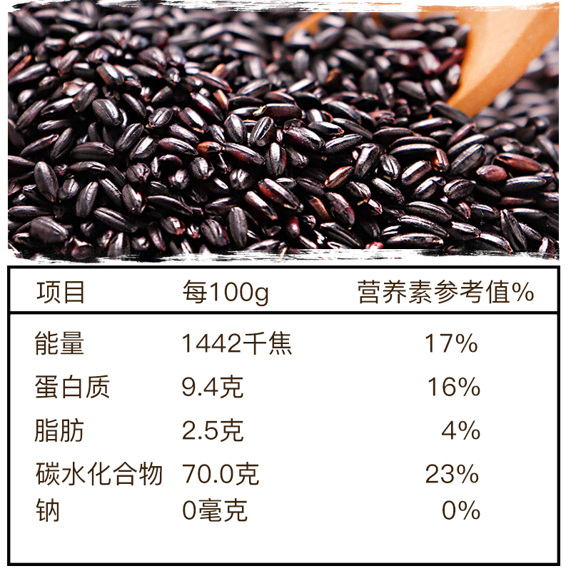麦丰 黑米500g/罐 五谷杂粮 米面粮油 粗粮 国产食品 罐装送礼 大米粥米伴侣